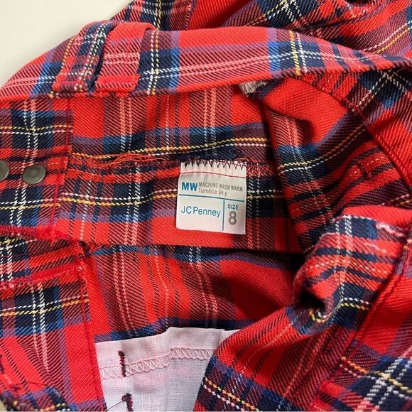 Retro Vintage 1970s JC Penny Tartan Plaid Flare Pants - Picture 8 of 11